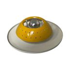 Dijkstra - Space Age Wall Sconce Or Ceiling Lamp - Yellow Brim And White Base thumbnail 9