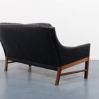 Mid-Century Danish Modern Sculptural Two Seats Sofa / 2 Zitsbank From Eilersen, 1960’S thumbnail 6