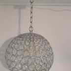 Vintage Hanglamp Met Kristal Glas thumbnail 14