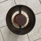 Metal And Teak Umbrella Stand 1960S thumbnail 4