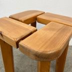 3x Vintage Design Kruk - Fins - Grenen - Olof Ottolin thumbnail 5