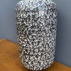 Large Ceramic Black And White Vase By Scheurich Germany Model 546-40 thumbnail 6