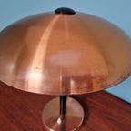 Grote Koperen Bureaulamp, Bauhaus-Stijl, Jaren 50 thumbnail 16