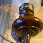 Vintage Wandlamp Met (Melk)Glazen Kap thumbnail 4