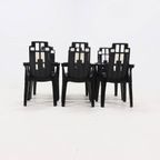 Set Of 6 Boston Chairs By Pierre Paulin For Henry Massonnet France 1980s thumbnail 8
