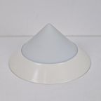 Vintage Postmodern Plafondlamp Melk Glas Plafoniere '70 thumbnail 4