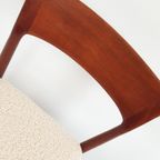 5 Vintage Deense Eettafel Stoelen Nieuw Gestoffeerd Teddy thumbnail 8