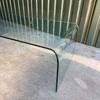 Vintage Glazen Xl Salontafel, Fiam Stijl 'Waterfall' thumbnail 14