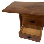 Vintage Bureau Uitschuifbaar Drop Leaf Jaren 60 Hmf Design thumbnail 15