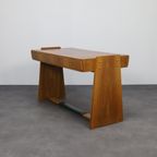 Vintage Bureau Walnoot, 1960s thumbnail 9