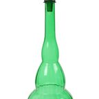 Enorme Groene Glazen Karaf Genie Bottle Empoli Italy 63cm thumbnail 2
