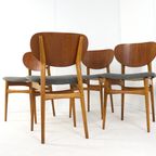 Set Van 4 Vintage Stoelen Nieuw Bekleed thumbnail 3