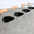 Vintage Stoelen | Eetkamerstoelen | Effezeta | Jaren 80 thumbnail 9