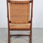 Vintage Arts & Craft Fauteuil Biezen Eiken Japandi ‘20 Stoel thumbnail 11