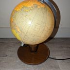 Vintage Wereldbol Lamp Uit Het Voormalige Oost Duitsland Uit 1982 thumbnail 2