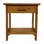 Vintage Pinewood Grenen Nachtkastje Compact Design thumbnail 8