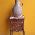 Vintage Schemerlamp Op Koperen Voet, Lampje, Schemerlampje thumbnail 19