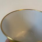 Royal Copenhagen Denmark Ontbijtservies / Servies / Koffie Thee Kopjes, Geel Met Goud Randje, Mcm thumbnail 11