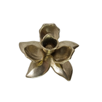 Vintage Messing Lotus Kandelaar thumbnail 5