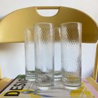 4X Longdrinkglas Met Swirl Patroon thumbnail 2