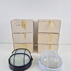 Vintage Simes Buitenlamp Wandlamp Metaal Glas ’80 Italy Nos thumbnail 13
