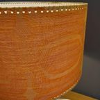 Round Table Lamp With Orange Shade 1960S thumbnail 10