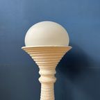 Witte Keramische Mid Century Space Age Vloerlamp Van Doria Leuchten thumbnail 9