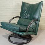 Vintage Rolf Benz Leren Swivel Fauteuil, Torino Bmp thumbnail 2