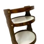Vintage Ronde Space Age Bar Cart Roltafeltje / Bijzettafel thumbnail 2