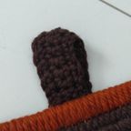 Vintage Wandkleed Bloem Bruin Oranje thumbnail 6