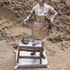 Gedetailleerd Tinnen Beeld/sculptuur Ambachtelijke Slager🥩 thumbnail 2