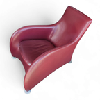 Montis / Gerard Van Den Berg / 1990s / Bordeaux Red Leather thumbnail 2