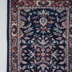 Mooi Gekleurd Blauw Oosters Tapijt/ Vloerkleed Met Een Floraal Patroon, 150 X 90 Cm thumbnail 7