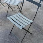 Set Van 4 Frans Metalen Tuin Klapstoelen thumbnail 5