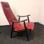 Mid Century High Lounge Armchair By Louis Van Teeffelen For Wébé, Holland thumbnail 5