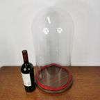 Grote Antieke Glazen Ronde Stolp 52Cm. 24060722 thumbnail 5