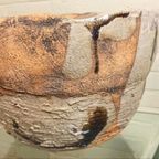 Grote Handgemaakt Keramische Wabi Sabi Schaal / Pot thumbnail 7