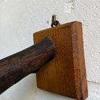 Vintage Xl Opgezette Roofvogel Op Tak Met Houder Muur thumbnail 6