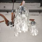 Vintage Hanglamp Met 5 Kelken thumbnail 6