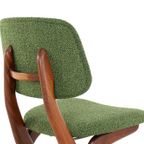 Set 6 Scissor Chairs Stoelen Attr Louis Van Teeffelen Vintage thumbnail 13
