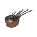 Vintage Franse Koperen Pannenset thumbnail 6
