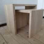 Italy Travertine Nest Tables 70 'S thumbnail 2