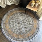 Vloerkleed Grey/beige Persian Look Rond Vintage thumbnail 7