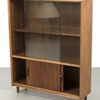 Vintage Engelse Boekenkast Met Vitrine 69022 thumbnail 3