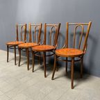 Set Van 4 Franse Cafe Stoelen Met Sierlijke Zittingen thumbnail 6