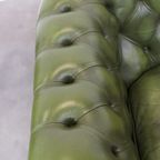 Stijlvolle, Engelse Groene Rund Lederen Ruime 2.5 Zits Chesterfield Bank thumbnail 9