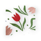Vintage Rond Tafelkleed Regenboog En Tulpen Ca 145 Cm thumbnail 5