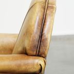 Unieke En Charmante Kinder Fauteuil/ Armchair Gemaakt Van Rundleer In Art Deco Stijl In Een Licht thumbnail 11