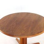 Korup Ronde 2x Verlengbare Eettafel Vintage Deens Massief Teak 'nollund' thumbnail 5