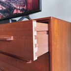 Vintage Deens Teak Houten Dressoir Credenza Sideboard thumbnail 4